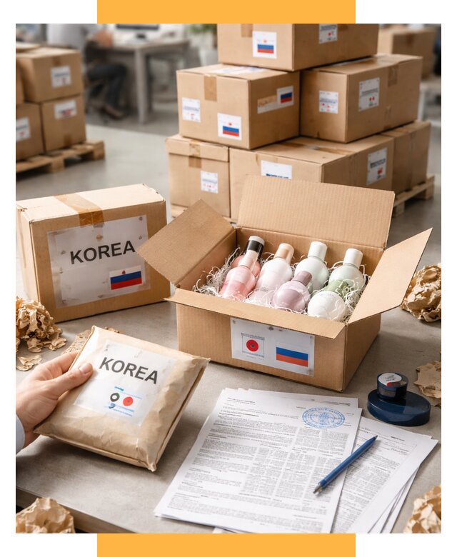 Доставка косметики из Кореи от 8633 р. под ключ | СетСервис-Крф