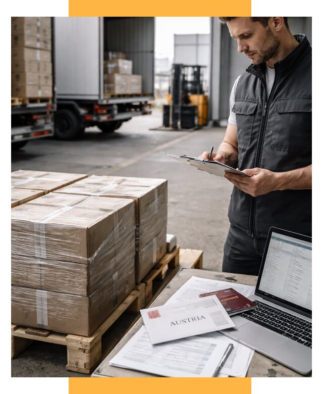 Доставка в Австрию от 66021 р. Логистика и экспорт СетСервис-Крф